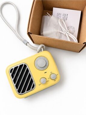 Vita Laeta Vintage White Noise Speaker Yellow Portable Sleep Machine